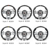 Volant en fibre de carbone compatible avec Mercedes Benz Classe A A200 A180 A260 A45 C63 W205 W204 C300 W222 G55 G500, du modèle ancien au nouveau
