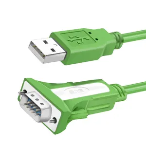 Usb rs232 dönüştürücü yüksek kalite şeffaf seri DB9 dişi adaptör kablo ftdi yonga seti DB9 seri dönüştürücü kablosu 1.8m