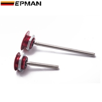 EPMAN Kit de Verrous de Capot Universels en Aluminium à Déblocage Rapide par Bouton Poussoir pour Capots de Course en Fibre de Carbone et Clips de Verrouillage de Pare-chocs