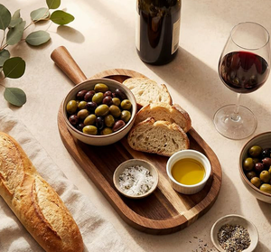 Bandeja Ovalada de Madera de Acacia con Asa, Estilo Japonés, para Sushi y Yakitori, Vajilla al por Mayor - Product Image 1