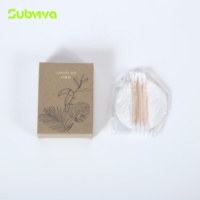 Kit de toilette jetable écologique OEM pour hôtels, emballage en papier kraft, articles de toilette pour hôtels, accessoires de salle de bain