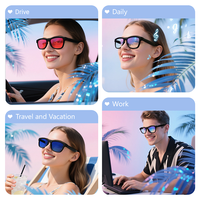 Lunettes Intelligentes IA avec Changement de Couleur Tactile, Réglage par Glissement, Interaction IA Intelligente Question-Réponse