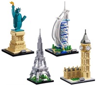 Bloques de Construcción de Arquitectura Personalizados, Modelo de Monumento DIY, Juguete Educativo Creativo, Fabricante OEM
