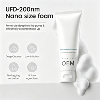 Nettoyant visage aux acides aminés ODM contenant du collagène hydrolysé, de l'amidon de tapioca, fini mat, nettoyant visage quotidien