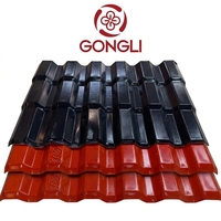 Flache Trapezförmige Wellplatten aus Synthetischem Harz Neue Generation Polymer-Bau ASA PVC Dachplatte Feuerfest Wasserdicht