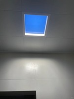 Lampe LED encastrée à lumière artificielle intérieure, CRI élevé, effet ciel bleu, faux puits de lumière, panneau de plafond virtuel