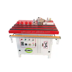 HYSEN Woodworking Curve Edge Banding Trimmer Machine Plywood Full Automatic Edge Banding Machine For MDF PVC ABS