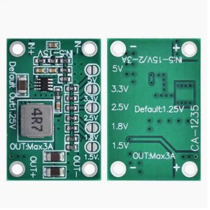Módulo de Alimentación Ajustable CA1235, Módulo de Alimentación Buck <span class=keywords><strong>CA</strong></span>-1235, Salida de 1.25V 1.5 1.8 2.5 3.3 5V, Entrada de 5-16V, Fuente de Alimentación Reductora - Product Image 2