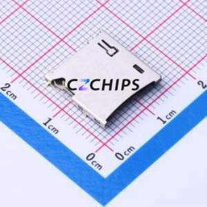 MR-1203 SD Card / Memory Card Connector SMD Connector Plug-In Type MicroSD Card (TF Card) Card Holder 1.5mm - Product Image 1