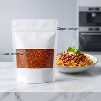 Impression personnalisée 121 ° Sachet Doypack refermable à haute barrière en polyéthylène (PE) de qualité alimentaire pour repas prêts à consommer et friandises pour animaux de compagnie