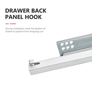 Glissière de fermeture souple dissimulée à Extension unique, glissières de <span class=keywords><strong>tiroir</strong></span> <span class=keywords><strong>sous</strong></span>-monté robustes - Product Image 4