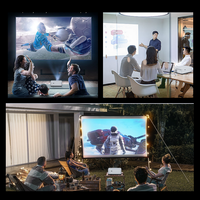 Projecteur 8K 4K natif, projecteur à luminosité maximale, 500 lumens ANSI, vidéo portable, mini projecteur 4K pour cinéma maison