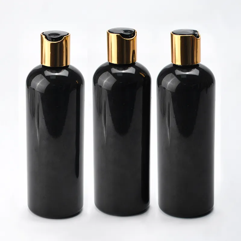 Vazio embalagens de shampoo condicionador de cabelo 150ml 250ml 300ml de plástico garrafa plástica com 24/410 disco tampa superior