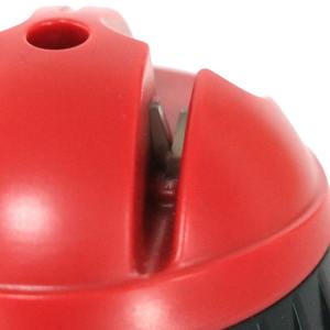 Aiguiseur de couteaux manuel rouge avec base à ventouse, pierre à aiguiser multi-grains en acier tungstène, ensemble d'ustensiles de cuisine - Product Image 3
