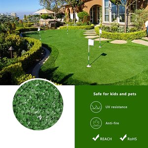 Aangepaste Kleur Paars Vers Groen Nep Gras 25X25 Outdoor Kunstgras Tapijt Voor Tuin En Multi-Use - Product Image 4