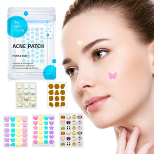 Parches para espinillas al por mayor, personalizados OEM, con 100% hidrocoloide natural, en forma de estrella, nube, corazón, pata de animal, para una cara limpia - Product Image 1