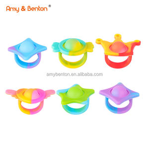 <span class=keywords><strong>Pop</strong></span> Push Bubble Ring Jouets Soulagement du stress Squeeze pour les fournitures de prix de jeu d'échange de classe - Product Image 2
