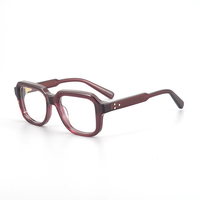 Montures de lunettes optiques carrées unisexes classiques à motif de dessin animé, en acétate transparent, avec protection anti-lumière bleue, pour adultes, avec étui – Prix usine