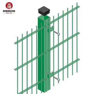 Panneaux de clôture en treillis soudé galvanisé double 868 2 barres, clôture en treillis double fil - Product Image 5