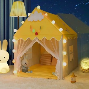 Tente de jeu pour enfants, maison de jeu, <span class=keywords><strong>tipi</strong></span>, château, thème princesse et fleurs, pour anniversaire, intérieur et extérieur - Product Image 3