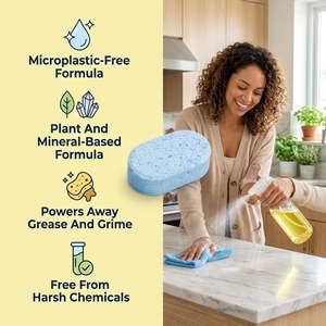 Tablette de nettoyage jetable multifonctionnelle, kit de nettoyage pour toutes surfaces, tablettes nettoyantes multi-usages pour <span class=keywords><strong>robot</strong></span> de nettoyage - Product Image 4