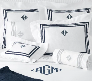 Bộ ga trải giường Queen size cao cấp <span class=keywords><strong>Percale</strong></span> 100% cotton 200TC thêu logo, bộ sưu tập nội thất gia đình - Product Image 2