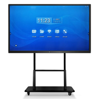 Pizarra Interactiva Multitáctil 4K Todo en Uno de 55/65/75/85 Pulgadas para Conferencias, 20 Puntos Táctiles, Cámara Integrada de 13MP, Sistema Operativo Android, 8GB