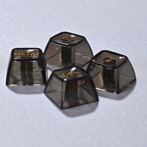 Ancreu 143 touches noires transparentes en cristal profil <span class=keywords><strong>DSA</strong></span> personnalisées pour clavier mécanique - Product Image 6