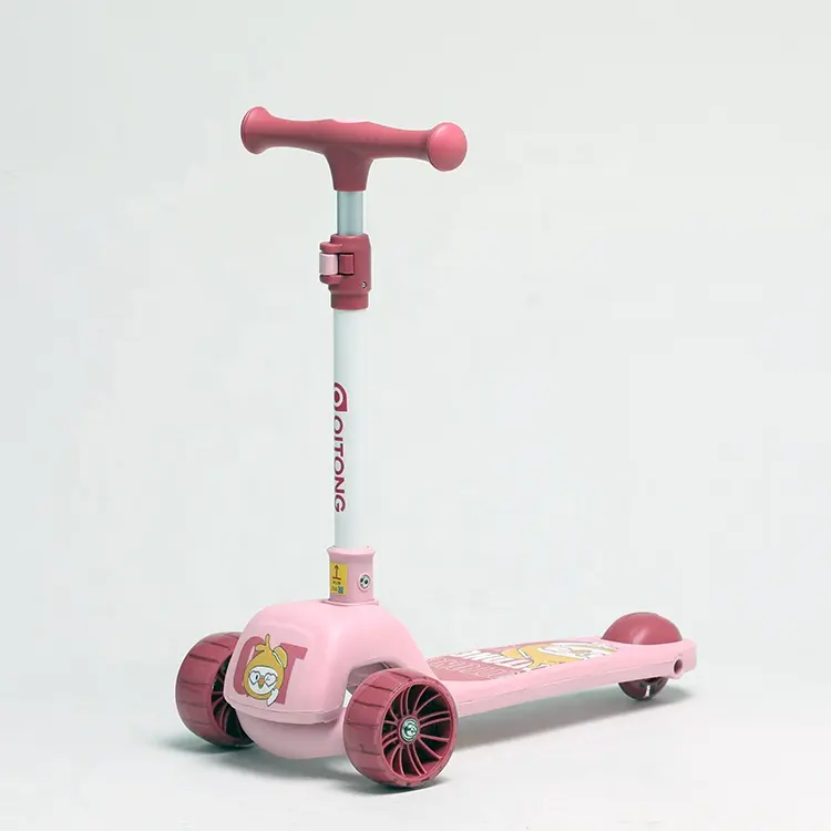 Nouveau Scooter pliant pour enfants, Scooter à pédale pour fille garçon bébé avec roues de grande taille