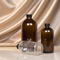 Bouteilles en verre avec bouchon à vis pour huiles essentielles, hydrolats, toniques, lotions, crèmes pour le visage, gouttes pour les yeux, solutions orales, reconditionnement cosmétique