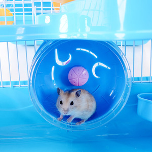<span class=keywords><strong>Cage</strong></span> à <span class=keywords><strong>hamster</strong></span> en gros avec poignée de transport, roue d'exercice, gamelle et distributeur de nourriture - Product Image 6