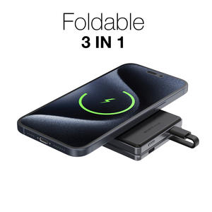 מוצר מתנות לשנה החדשה 2024 הכל באחד סופר דק מסגסוגת אלומיניום מטען אלחוטי כיס 5000 mah - Product Image 3