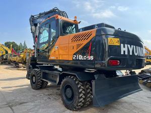 Nuevo Hyundai Robex R210W 21 Ton Excavadora de ruedas 210W Tier4 2024 Modelo 0,92 m Capacidad de cubo Maquinaria para video - Product Image 5