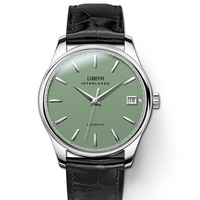 Montre-bracelet de luxe pour femmes, multicolore, ultra fine, résistante à l'eau, avec aiguilles, cristal saphir, mouvement mécanique, acier inoxydable et cuir