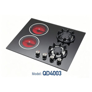 Cocina de Encimera de 4 Quemadores Fácil de Usar, Encendido Elegante de Cristal, Integrada en el Escritorio, para Cocinar en Casa y en Familia - Product Image 4