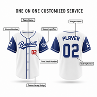 Camiseta de Béisbol OEM Personalizada para Hombre, Uniforme de Equipo de Manga Corta con Botones, Venta al Por Mayor con Logotipo, Nombre, Número y Diseño Personalizados