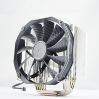 Ventilateur PWM 140 mm, 6 caloducs, refroidisseur d'air pour ordinateur de jeu, processeur Intel 115X/2011 AMD AM4