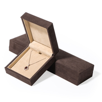 ROMI belle boîte à bijoux en velours collier boîte-cadeau mens boîte chaîne collier pour anneau