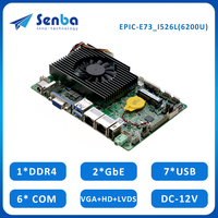 Carte mère industrielle mini 3,5 pouces I5-6200U 2 ports LAN, canal unique DDR4, SATA3.0, MSATA, 7 USB, 6 COM, haute performance