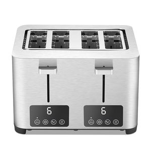 محمصة خبز ذكية سوداء اللون غير لامعة مع شاشة لمس و موقت شاشة <span class=keywords><strong>4</strong></span> شريحة - Product Image 6