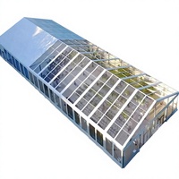 Tente de réception 10x20m pour mariage, chapiteau portable quatre saisons avec revêtement PVC et structure en alliage d'aluminium, imperméable pour événements extérieurs