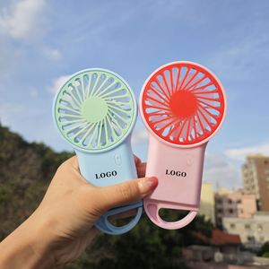 Mini Ventilador de Mano Recargable USB, Portátil, de Escritorio, con Gancho - Product Image 1