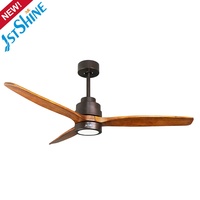 1stshine europe style 52 inch dc motor ceiling fan home decorative ceiling fan with LED light