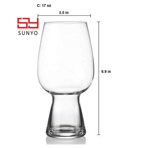 Juego de Vasos de Cerveza <span class=keywords><strong>IPA</strong></span> Pilsner Transparentes, Económicos y Profesionales, Hechos a Máquina, con Logotipo Personalizado y Embalaje al por Mayor - Product Image 6