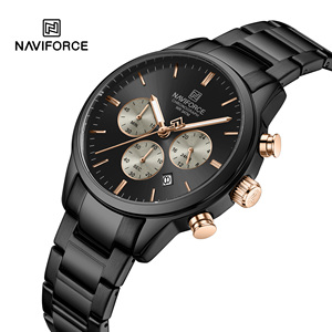 Reloj NAVIFORCE 8076, Personalizable, Esfera Redonda de <span class=keywords><strong>42</strong></span> mm, Correa de Acero Inoxidable, Reloj Cronógrafo para Hombre, Fabricantes de Marca Privada - Product Image 6