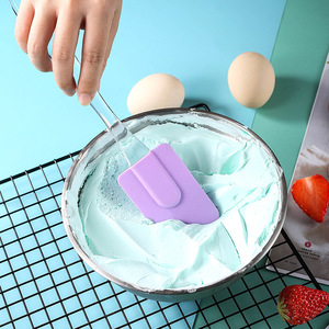 Three-Piece Sustainable Baking Kitchenware Set Large Silicone Oil Brush Transparent Handle Egg Beater Oval Scraper XHJ Brand - Product Image 3