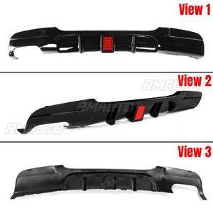 New Rear Lip Chin Spoiler Bumper Body Kits W/ <b>Led</b> Brake <b>Light</b> for BMW E90 E91 M Sport 2005-2012 Rear Bumper Splitter <b>Diffuser</b> - Product Image 2