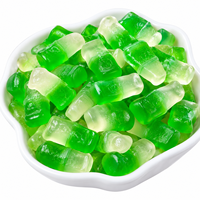 Bonbons Gélifiés Verts en Bouteille Halal, Bonbons Moelleux en Gros, Bonbons et Gommes Personnalisés, Bonbons Gélifiés Chinois OEM