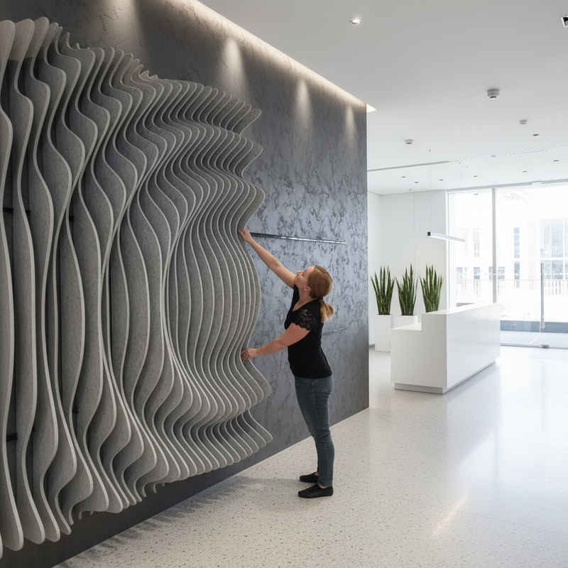 Custom Parametric Wooden Wall Sculpture Large