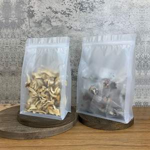 Sac de pochette alimentaire à fermeture éclair sur pied en plastique PE givré polypropylène personnalisé transparent avec logo pour aliments pour animaux de compagnie et croustilles - Product Image 5